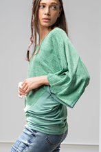 Load image into Gallery viewer, TWO TONE HACCI KNIT PULLOVER
