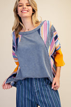 Load image into Gallery viewer, DENIM MULTI COLOR TOP
