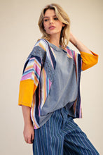 Load image into Gallery viewer, DENIM MULTI COLOR TOP
