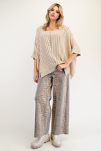 Load image into Gallery viewer, MINERAL WASHED KNIT SWEATER PULLOVER
