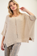 Load image into Gallery viewer, MINERAL WASHED KNIT SWEATER PULLOVER
