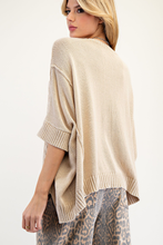 Load image into Gallery viewer, MINERAL WASHED KNIT SWEATER PULLOVER
