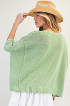 Load image into Gallery viewer, MINERAL WASHED KNIT SWEATER PULLOVER
