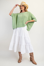 Load image into Gallery viewer, MINERAL WASHED KNIT SWEATER PULLOVER
