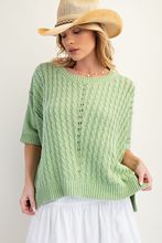 Load image into Gallery viewer, MINERAL WASHED KNIT SWEATER PULLOVER
