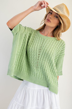 Load image into Gallery viewer, MINERAL WASHED KNIT SWEATER PULLOVER
