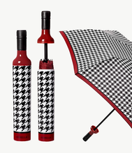 Load image into Gallery viewer, HOUNDSTOOTH BOTTLE UMBRELLA
