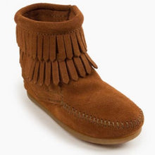 Load image into Gallery viewer, DOUBLE FRINGE SIDE ZIP BOOT KIDS
