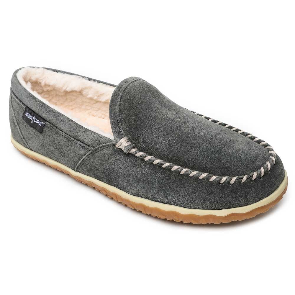 Grey Minnetonka Tilden Moccasin Slipper Minnetonka Tilden Moc