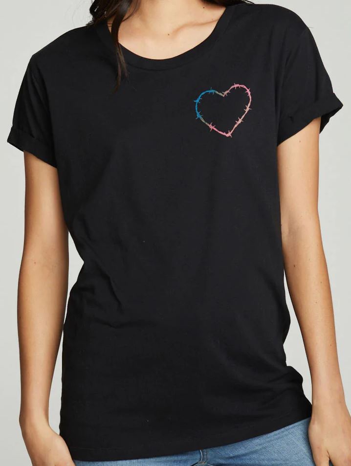 BARBED WIRE HEART TEE