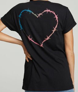 BARBED WIRE HEART TEE